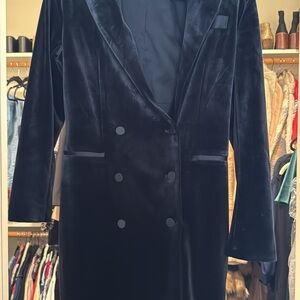 Express Black Velvet Women's Blazer